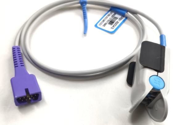 SENSOR DE SPO2 ADULTO CLIP, 1M, TECNOLOGIA NELLCOR OXIMAX // MINDRAY MEC1000 (9 PINES)