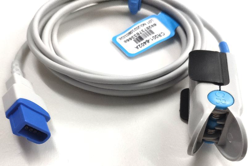 SENSOR DE SPO2 ADULTO CLIP, 3M, SPACELABS PM9000, 9100, 9200, 7000, 6201, 8000, ULTRAVIEW. OPCION DE TECNOLOGÍA NELLCOR-OXIMAX, NELLCOR, MASIMO) CONECTOR AZUL