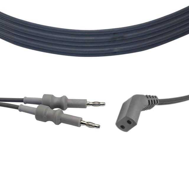 CABLE BIPOLAR REUTILIZABLE 3M., BANANA.