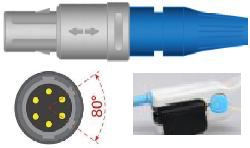 SENSOR SPO2 ADULTO CLIP, MINDRAY (MODULO NELLCOR OXIMAX) NEW PM-6000, 7000, 8000, 9000, VS800, 9000 Express (TECNOLOGIA OXIMAX) 6 PINES, 80°