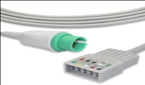 CABLE TRONCAL DE ECG 3/5 DERIVACIONES, AHA, SPACELABS