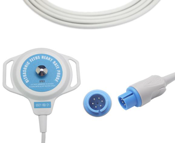 TRANSDUCTOR DE FRECUENCIA CARDIACA FETAL (FCF) PARA  CARDIOTOCOGRAFO COMPATIBLE CON BISTOS, BT-350. (ULTRASONIDO)