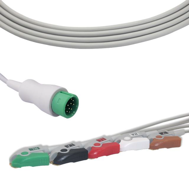 CABLE DE ECG 5 DERIVACIONES PINZA PARA MONITOR LUTECH (COMEN)