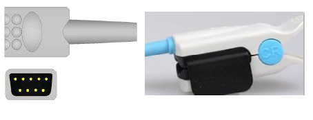 SENSOR DE SPO2 ADULTO CLIP GE DATEX OHMEDA AS/3, C3/3, (OXY-F-DB)