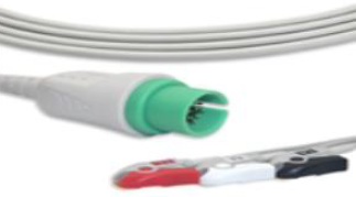 CABLE DE ECG DE 3 DERIVACIONES, PINZA. SPACELABS