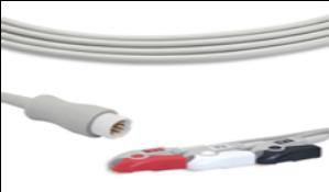 CABLE DE ECG DE 3 DERIVACIONES PINZA, PHILIPS-HP