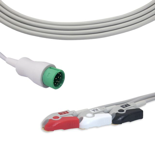 CABLE DE ECG 3 DERIVACIONES PINZA PARA MONITOR LUTECH (COMEN)