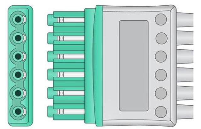 LATIGUILLOS DE ECG 3 DERIVACIONES PARA CABLE MULTIMED DRAGER