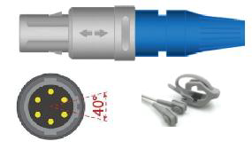 SENSOR SPO2 DRAGER VISTA 120S ADULTO MULTISITIO, VS800 (6 PINES)