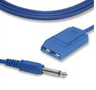 CABLE PARA PLACA DE ELECTROCAUTERIO CON CONECTOR PLUG